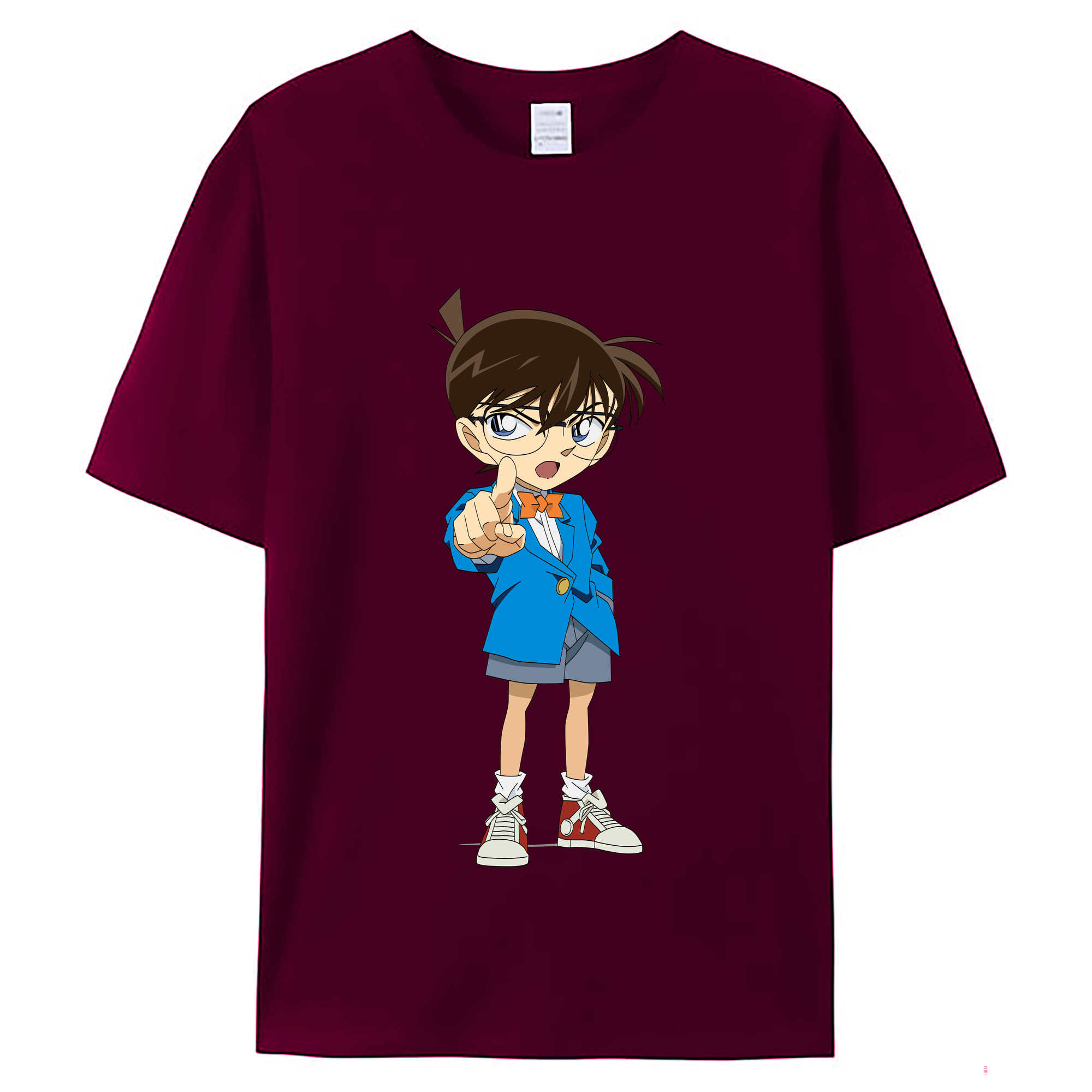 （画像用） 名探偵コナン 江戸川 コナン Detective Conan Conan Edogawa レディースカジュアルプリントTシャツ（綿100％）
